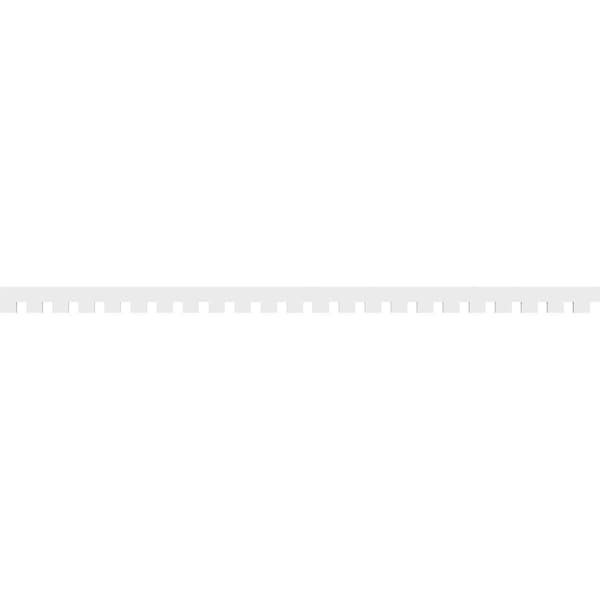 Ekena Millwork Wilson Architectural Grade PVC Dentil Trim, 4"H x 1"P x 92"L - DENP04WIL00