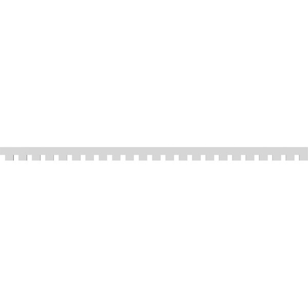 Ekena Millwork Wilson Architectural Grade PVC Dentil Trim, 4"H x 1"P x 92"L - DENP04WIL00