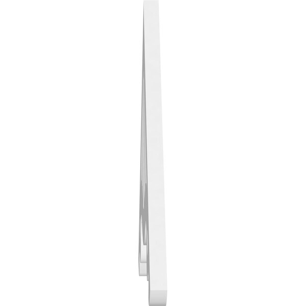 Ekena Millwork Pitch Marshall Architectural Grade PVC Gable Pediment, 36"W x 18"H x 1"P (12/12) - GPP036X018X100MAR
