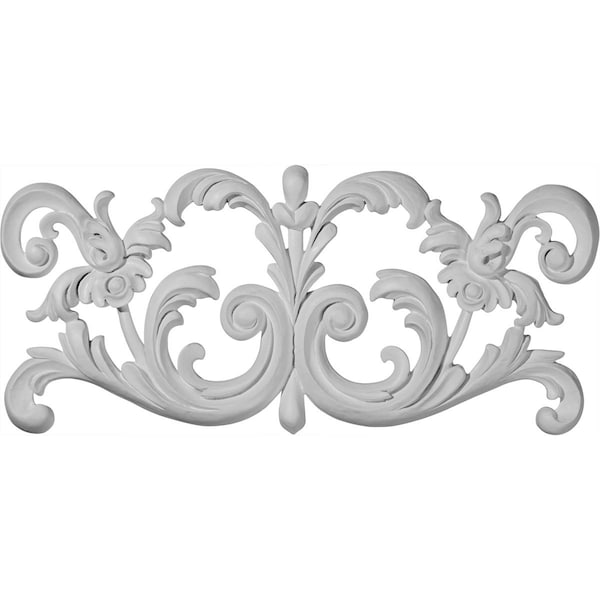 Ekena Millwork 16"W x 7 1/8"H x 5/8"P Ashford Center Onlay - ONL16X07AS