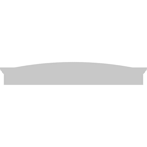 Ekena Millwork Eyebrow Architectural Grade PVC Pediment, 64"W x 10-1/2"H x 2-3/4"P - PEDP064X105EYE00