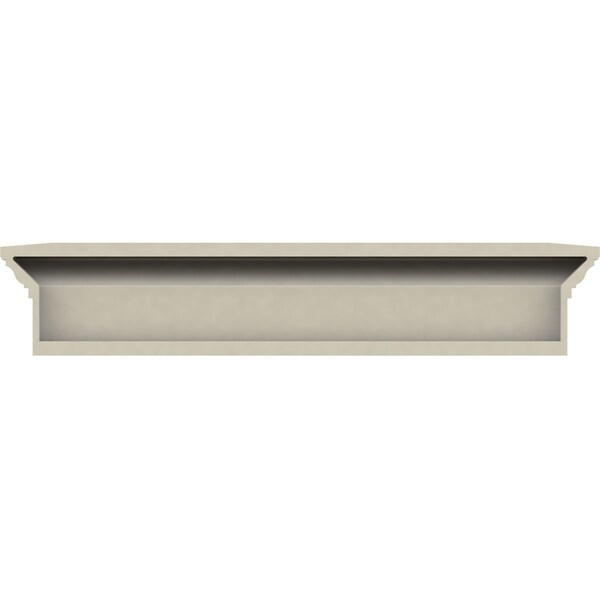 Ekena Millwork 101" Bottom Width x 104 1/2" Top Width x 6"H x 1"P Traditional Crosshead - CRH06X101