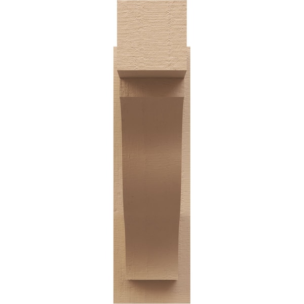 Ekena Millwork 6-in W x 20-in D x 20-in H Funston Block Rough Cedar Woodgrain TimberThane Outlooker, Primed Tan - OUTUR060X20X20FST44RCPR