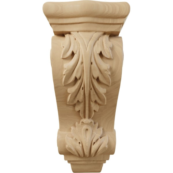 Ekena Millwork 3 1/2"W x 2 7/8"D x 7 3/4"H Small Farmingdale Acanthus Corbel, Cherry - COR03X02X07FRCH