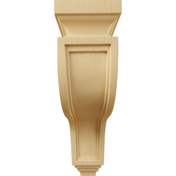 Ekena Millwork 4"W x 8 1/2"D x 13"H Hollow Back Corbel, Alder - COR04X08X13HAAL