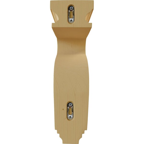Ekena Millwork 4"W x 8 1/2"D x 13"H Hollow Back Corbel, Alder - COR04X08X13HAAL