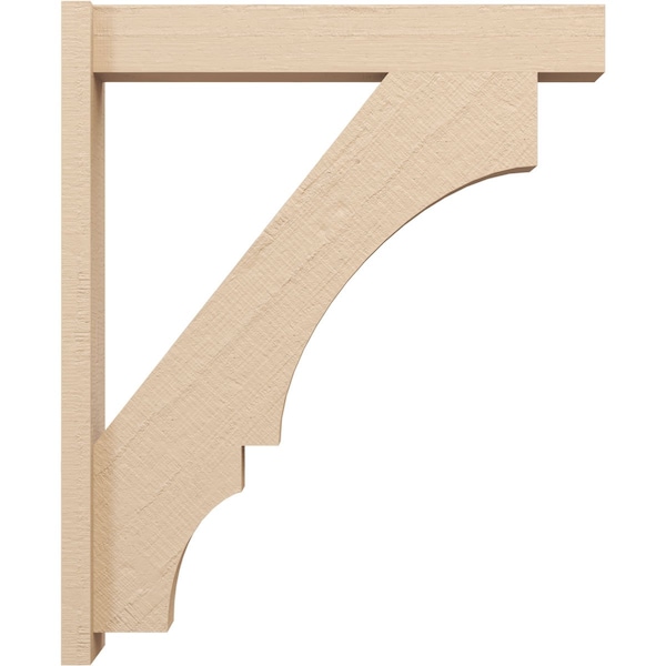 Ekena Millwork 5 1/2-in W x 28-in D x 34-in H Balboa Block Rough Cedar Woodgrain TimberThane Outlooker, Primed Tan - OUTUR055X28X34BOA44RCPR