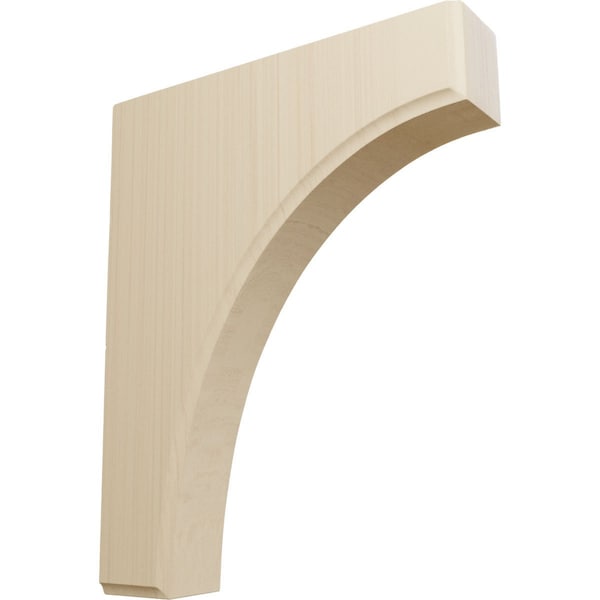 Ekena Millwork 1 3/4"W x 8"D x 10"H Clarksville Bracket, Rubberwood - BKTW02X08X10CVRW