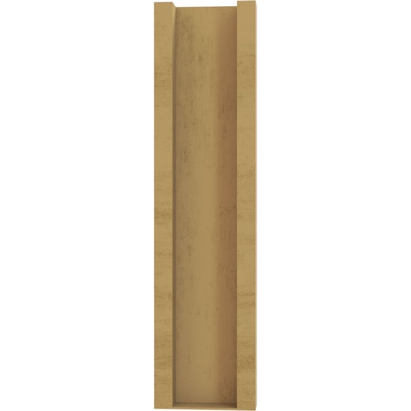 Ekena Millwork 5 1/2-in W x 18-in D x 22-in H Balboa Slat Rough Cedar Woodgrain TimberThane Outlooker, Primed Tan - OUTUR055X18X22BOA24RCPR
