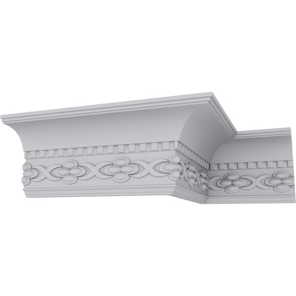 Ekena Millwork 4 3/8"H x 3 1/8"P x 5 1/4"F x 94 1/2"L, (3" Repeat), Dentil Crown Moulding - MLD05X04X05DE