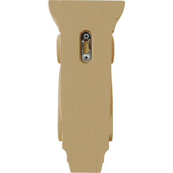 Ekena Millwork 3 3/4"W x 4 3/8"D x 8 1/2"H Medium Fig Leaf Corbel, Alder - COR03X04X08FIAL