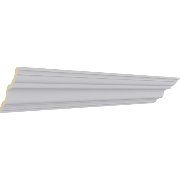 Ekena Millwork 5 5/8"H x 6 3/8"P x 8 1/2"F x 94 1/2"L Versailles Smooth Crown Moulding - MLD05X06X08VE