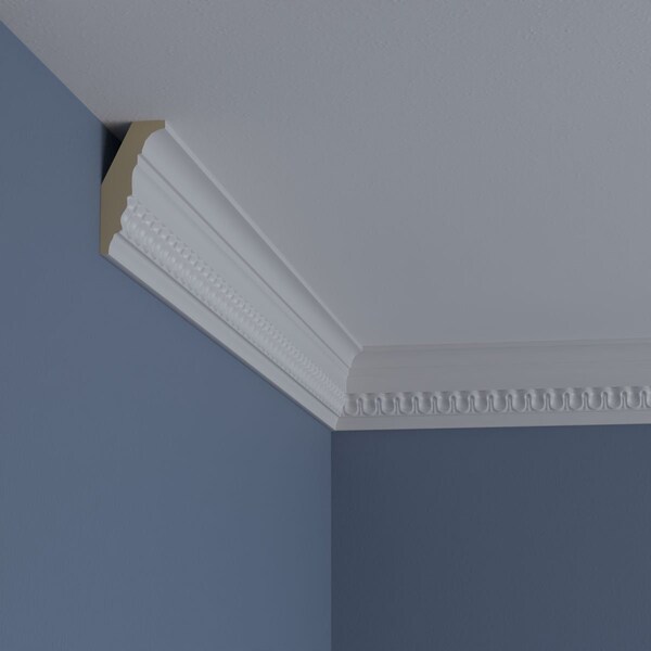 Ekena Millwork Urethane, 94-1/2 in L, 3-1/8 in H, Factory Primed - MLD03X01X03BE