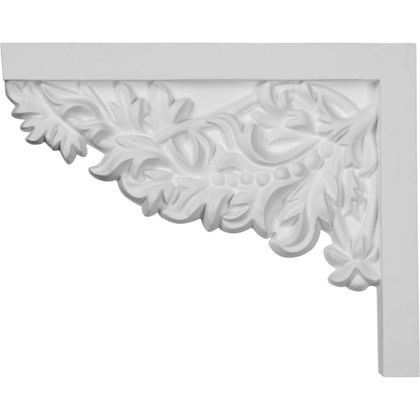 Ekena Millwork 9"W  x 7 1/4"H x  3/4"P Attica Small Stair Bracket, Left - SB09X07AT-L