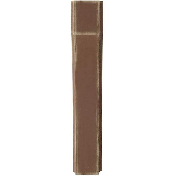 Ekena Millwork 1 3/4"W x 6"D x 10"H Clarksville Wood Vintage Decor Bracket, Weathered Brown - BKTWD02X06X10CVBR