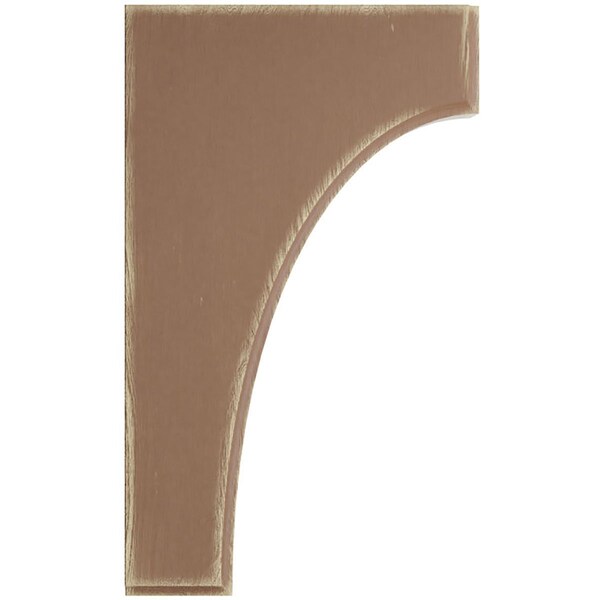 Ekena Millwork 1 3/4"W x 6"D x 10"H Clarksville Wood Vintage Decor Bracket, Weathered Brown - BKTWD02X06X10CVBR