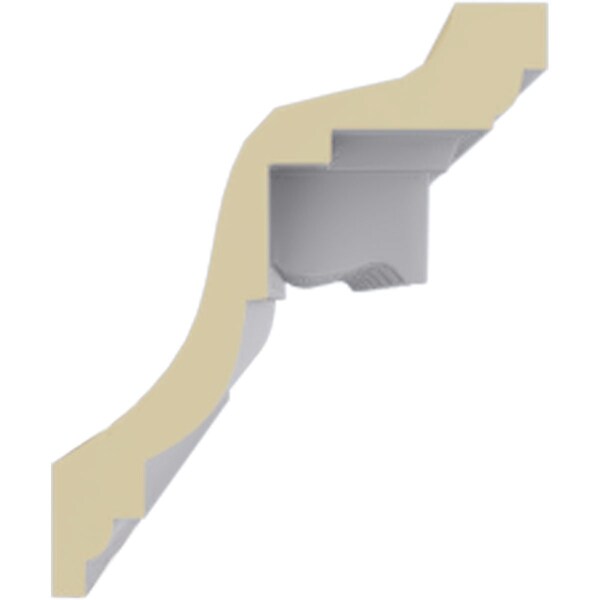 Ekena Millwork 4 1/2"H x 3 3/4"P x 5 7/8"F x 94 1/2"L Nouveau Dentil Crown Moulding - MLD04X03X06NO