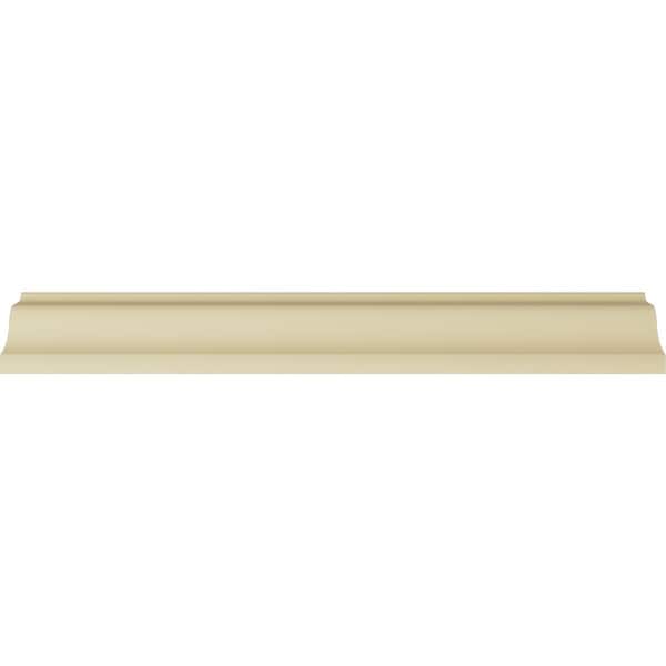 Ekena Millwork 4 1/2"H x 3 3/4"P x 5 7/8"F x 94 1/2"L Nouveau Dentil Crown Moulding - MLD04X03X06NO