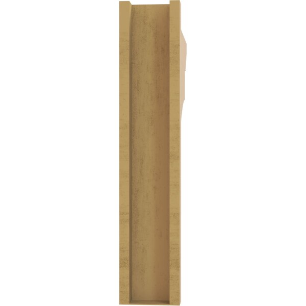 Ekena Millwork 6-in W x 30-in D x 30-in H Balboa Slat Rough Cedar Woodgrain TimberThane Outlooker, Primed Tan - OUTUR060X30X30BOA24RCPR