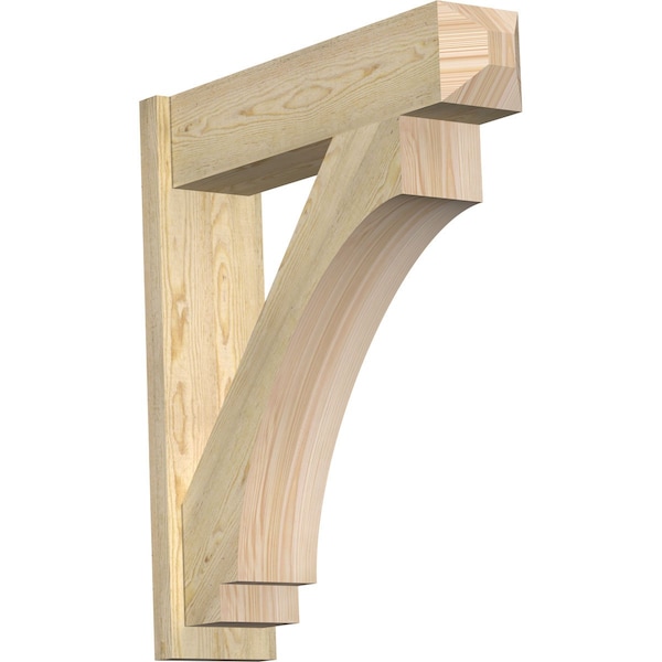 Ekena Millwork Imperial Rough Sawn Craftsman Outlooker, Douglas Fir, 8"W x 32"D x 36"H - OUT08X32X36IMP04RDF