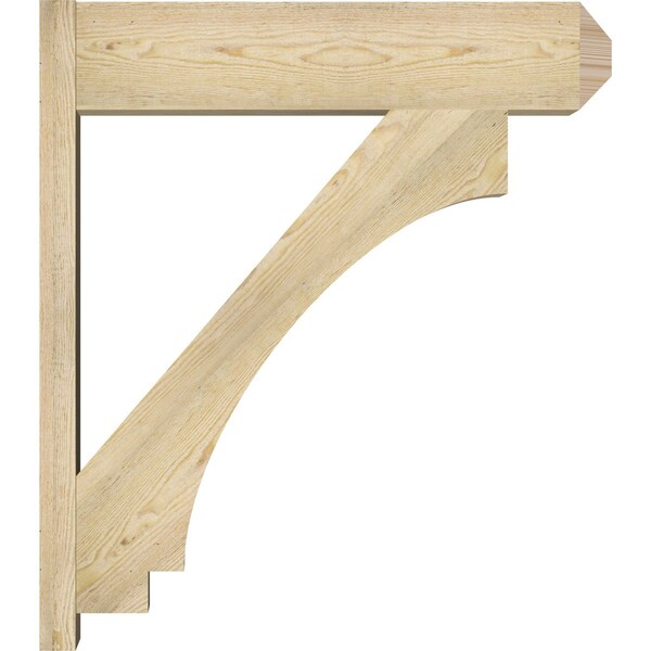 Ekena Millwork Imperial Rough Sawn Craftsman Outlooker, Douglas Fir, 8"W x 32"D x 36"H - OUT08X32X36IMP04RDF