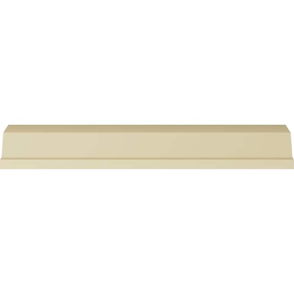 Ekena Millwork 5 1/2"H x 3 3/4"P x 6 3/4"F x 94 1/2"L Rose Crown Moulding - MLD05X02X06RO