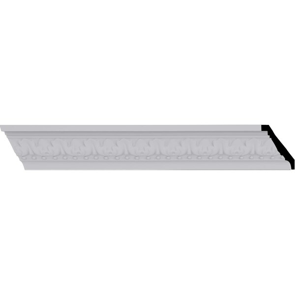 Ekena Millwork 2 3/8"H x 2 3/8"P x 3 1/4"F x 94 1/2"L, (1 1/2" Repeat), Nadia Crown Moulding - MLD02X02X03NA