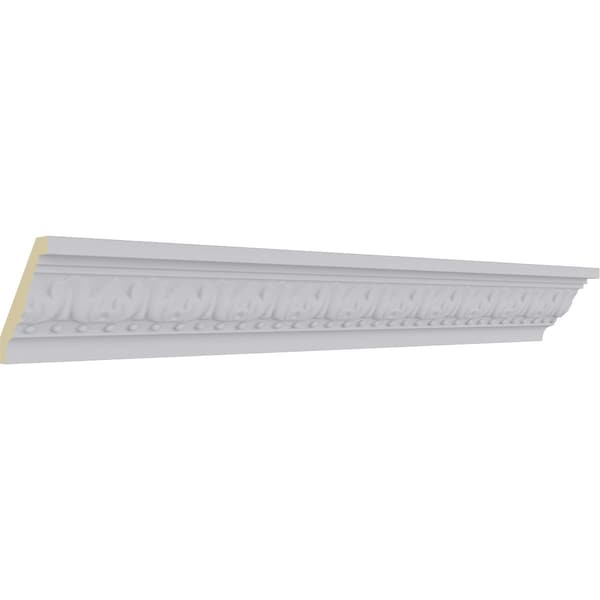 Ekena Millwork 2 3/8"H x 2 3/8"P x 3 1/4"F x 94 1/2"L, (1 1/2" Repeat), Nadia Crown Moulding - MLD02X02X03NA