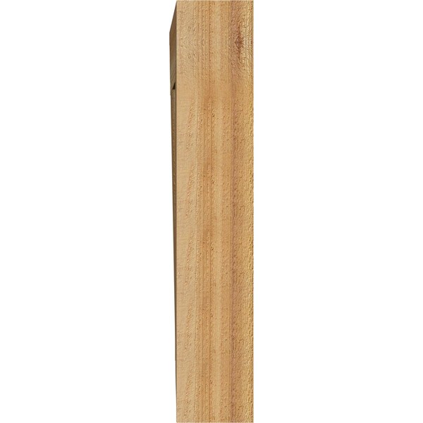 Ekena Millwork Balboa Traditional Rough Sawn Bracket, Western Red Cedar, 4"W x 22"D x 22"H - BKT04X22X22BOA01RWR
