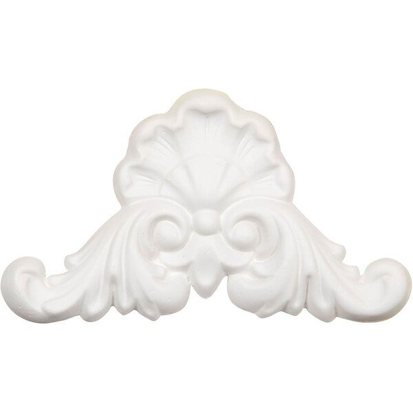 Ekena Millwork 8"W x 4 3/4"H x 3/4"P Carrillo Shell Small Onlay - ONL05X08X01CI