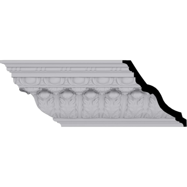 Ekena Millwork Ceiling Medallion, Polyurethane, 94-1/2 in L, 8-1/4 in H, Factory Primed - MLD08X08X11AC