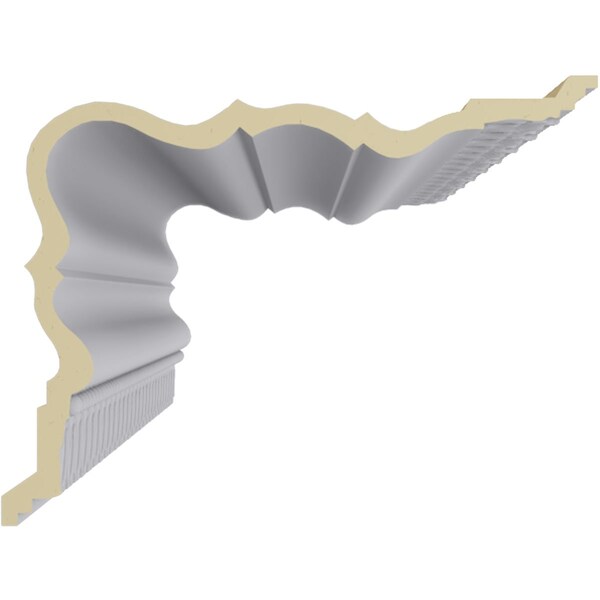 Ekena Millwork 11 5/8"H x 15 3/8"P x 18 3/4"F x 94 1/2"L, (2" Repeat), Coogan Crown Moulding - MLD11X15X18CG