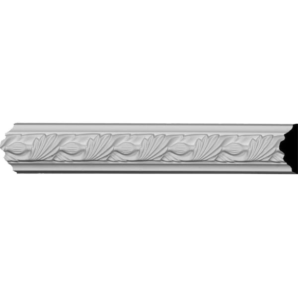 Ekena Millwork 2 1/4"H x 3/4"P x 94 1/2"L Milton Running Leaf Panel Moulding - PML02X00MI