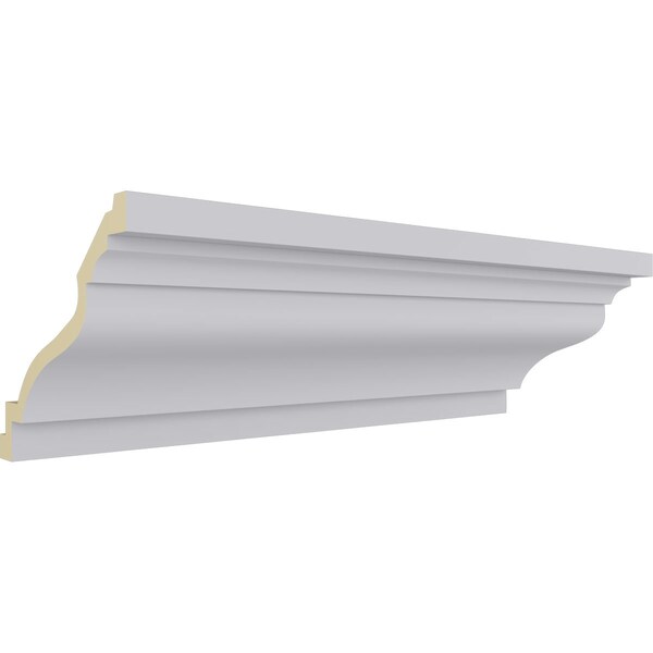 Ekena Millwork 10 5/8"H x 12 5/8"P x 16 1/8"F x 94 1/2"L Large Milton Smooth Crown Moulding - MLD10X12X16MI