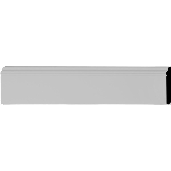 Ekena Millwork Baseboard Molding, 12 in L, 4 in H, Factory Primed - SAMPLE-BBD04X00BA
