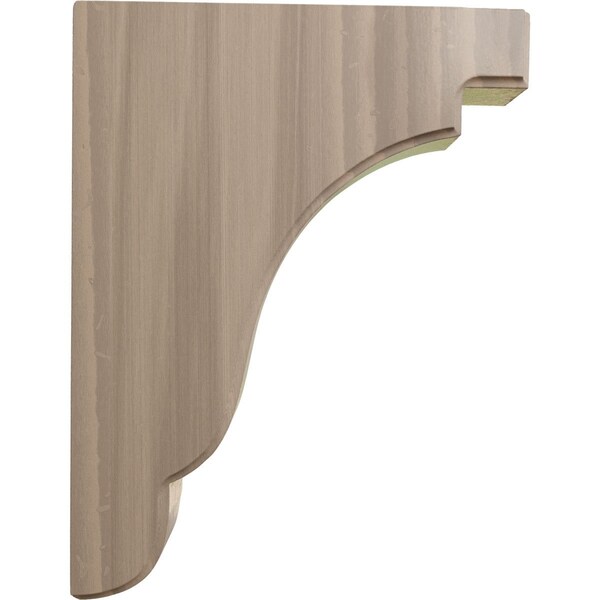 Ekena Millwork 1 3/4"W x 7 1/4"D x 9 1/2"H Bedford Wood Bracket, Walnut - BKTW02X07X10BEWA