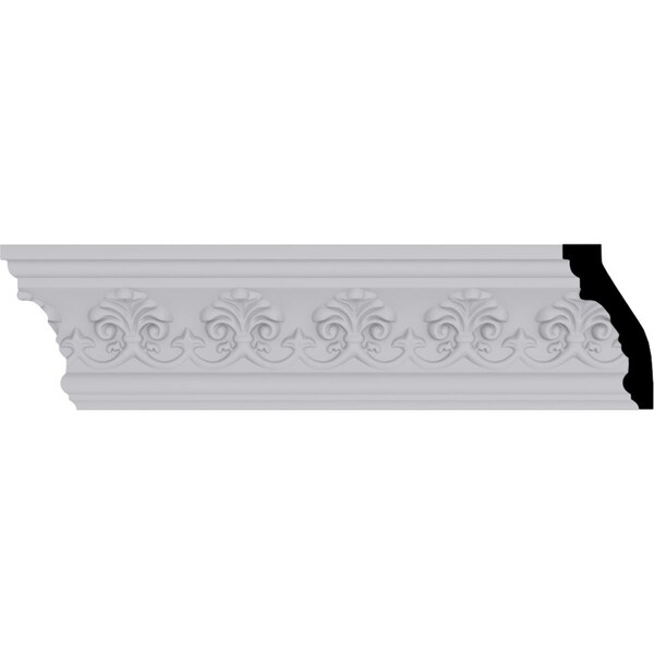 Ekena Millwork 3 7/8"H x 2 1/8"P x 4 1/2"F x 94 1/2"L Hampshire Crown Moulding - MLD03X02X04HA