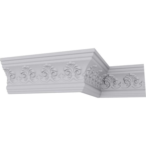 Ekena Millwork 3 7/8"H x 2 1/8"P x 4 1/2"F x 94 1/2"L Hampshire Crown Moulding - MLD03X02X04HA