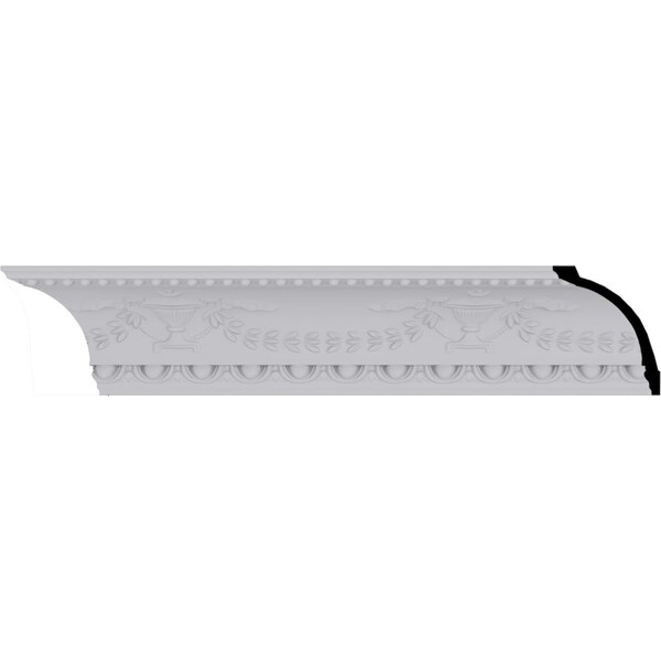 Ekena Millwork 5 1/8"H x 4 1/4"P x 6 3/4"F x 94 1/2"L Salem Federal Crown Moulding - MLD05X04X06SA