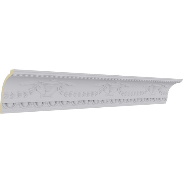 Ekena Millwork 5 1/8"H x 4 1/4"P x 6 3/4"F x 94 1/2"L Salem Federal Crown Moulding - MLD05X04X06SA
