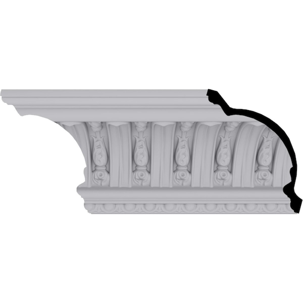 Ekena Millwork 7 3/8"H x 9 1/8"P x 11 3/4"F x 94 1/2"L Raymond Crown Moulding - MLD07X09X11RA