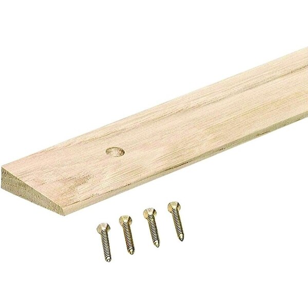 M-D Building Products Floor Edge Reducer, 36 in L, 134 in W, Hardwood, Unfinished - 85530
