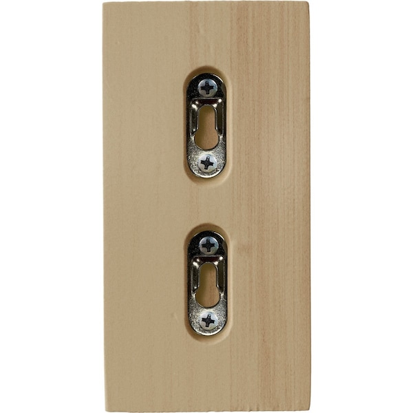 Ekena Millwork 3"W x 3 1/2"D x 6"H Small Lawson Wood Corbel, Rubberwood - CORW03X03X06LWRW