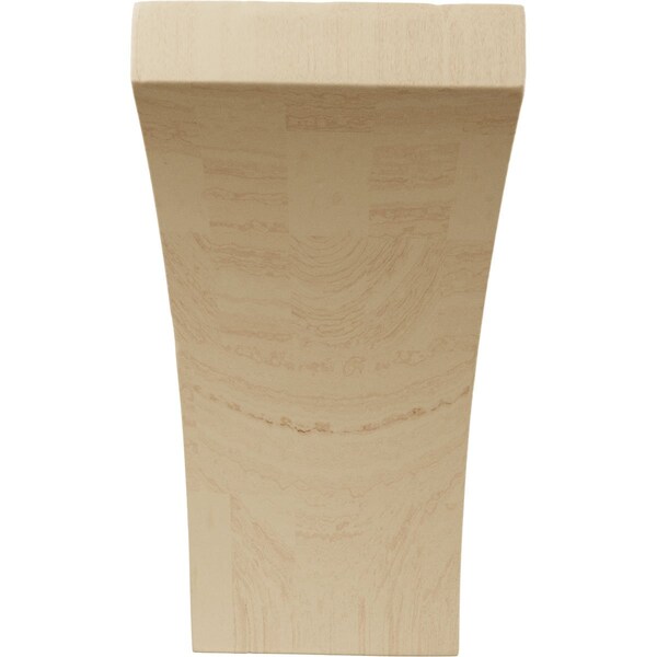 Ekena Millwork 3"W x 3 1/2"D x 6"H Small Lawson Wood Corbel, Rubberwood - CORW03X03X06LWRW