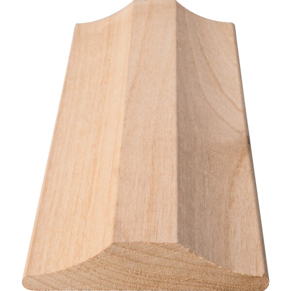 Hardware Resources Alder, 96" L, 3-3/16" H, Unfinished - STMW-ALD