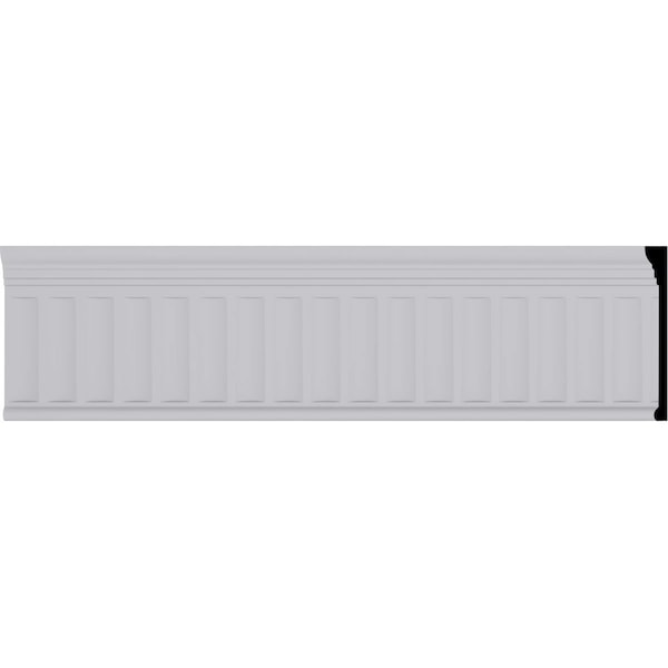 Ekena Millwork 7 3/4"H x 1"P x 94 1/2"L Elsinor Fluted Frieze - MLD07X01EL