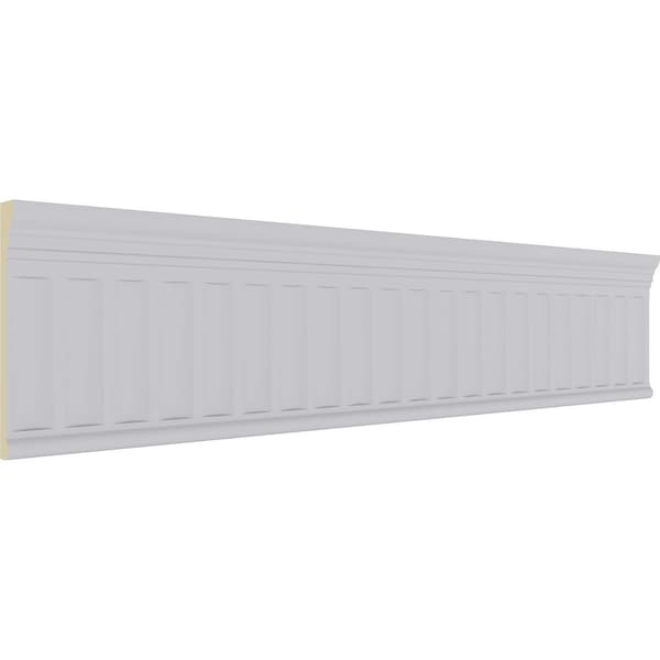 Ekena Millwork 7 3/4"H x 1"P x 94 1/2"L Elsinor Fluted Frieze - MLD07X01EL