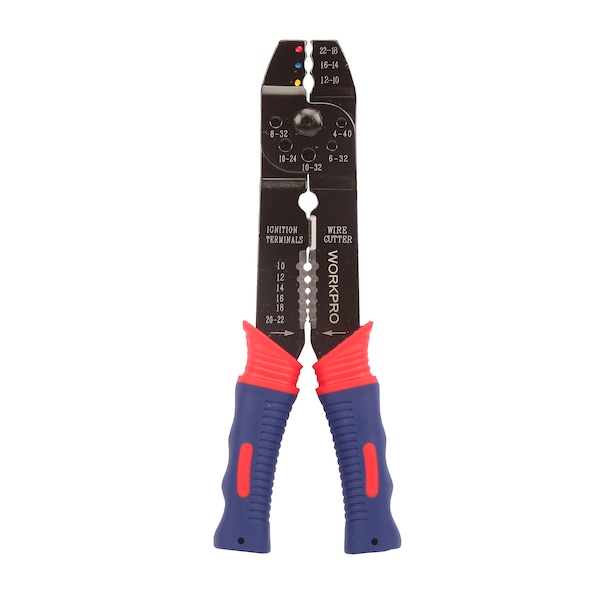 Prime-Line WORKPRO W091002 Herramienta de cableado de uso múltiple, pelacables de alambre de 10 AWG a 20 AWG, paquete individual - W091002