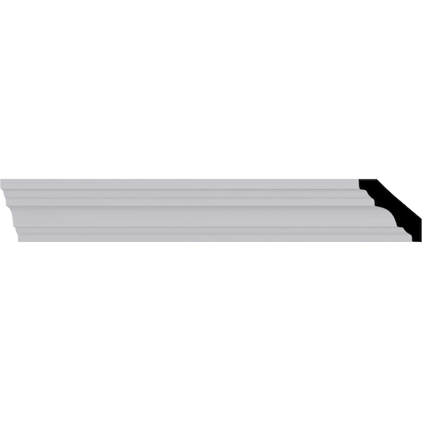 Ekena Millwork 1 1/4"H x 1 1/4"P x 1 5/8"F x 94 1/2"L Salem Crown Moulding - MLD01X01X02SA