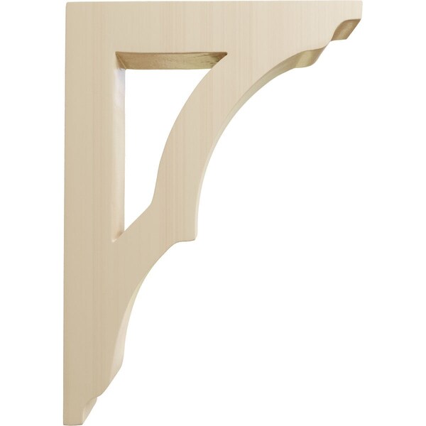 Ekena Millwork 1 3/4"W x 7 1/2"D x 10 1/2"H Medium Avila Wood Bracket, Rubberwood - BKTW01X07X10AVRW